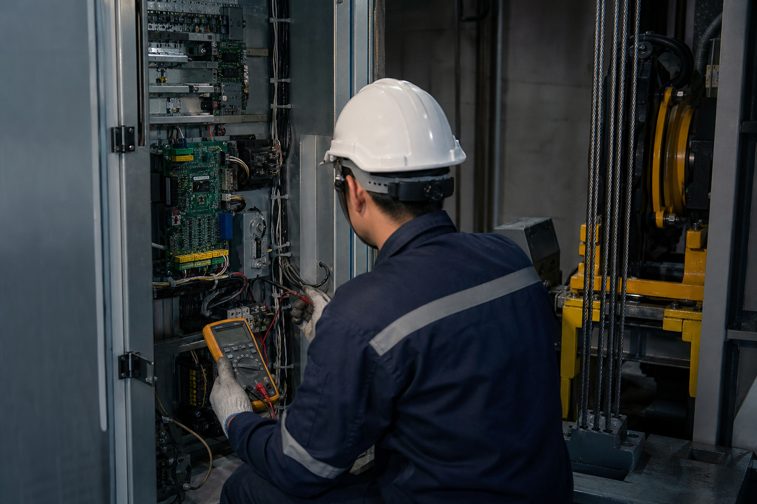 How often should elevators be serviced?