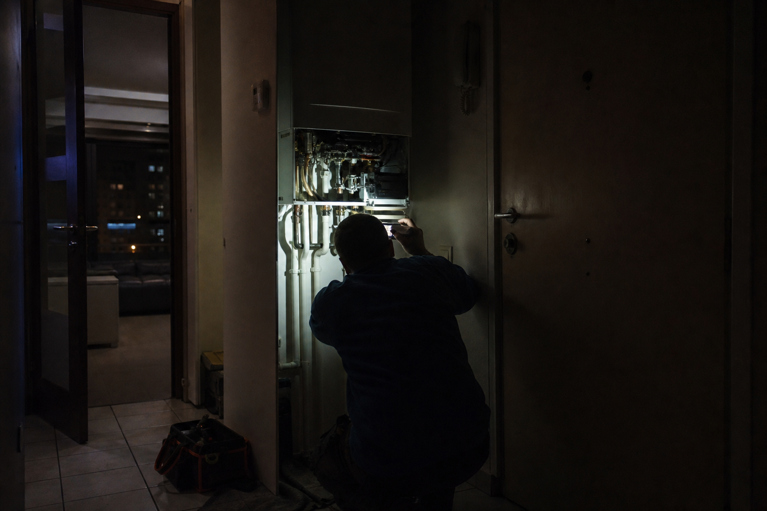 What to do if the boiler fails at night